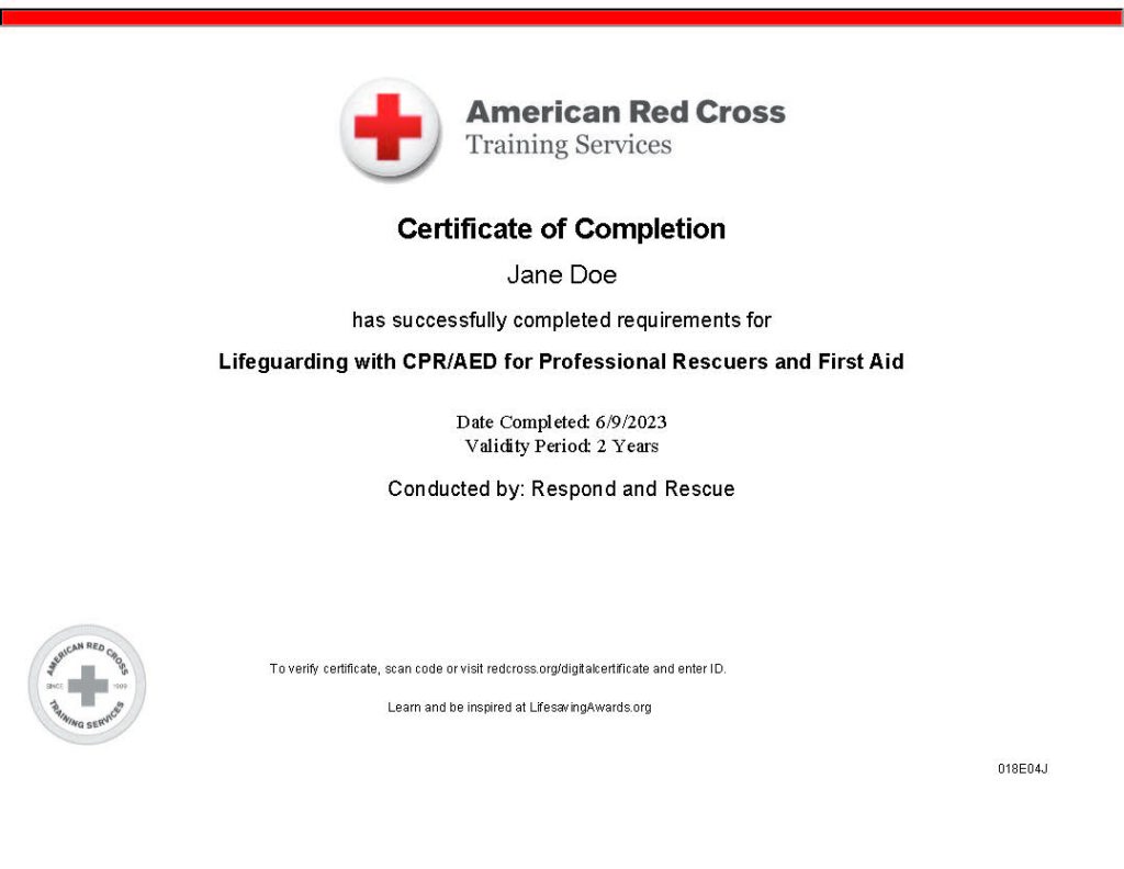 CPR Certificate